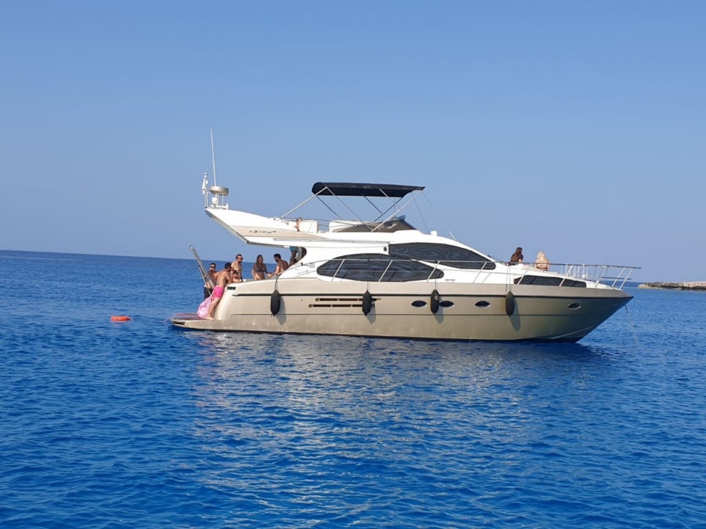 Yacht Azimut 46 for private charters in Agia Napa